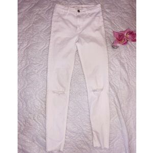 Zara white denim